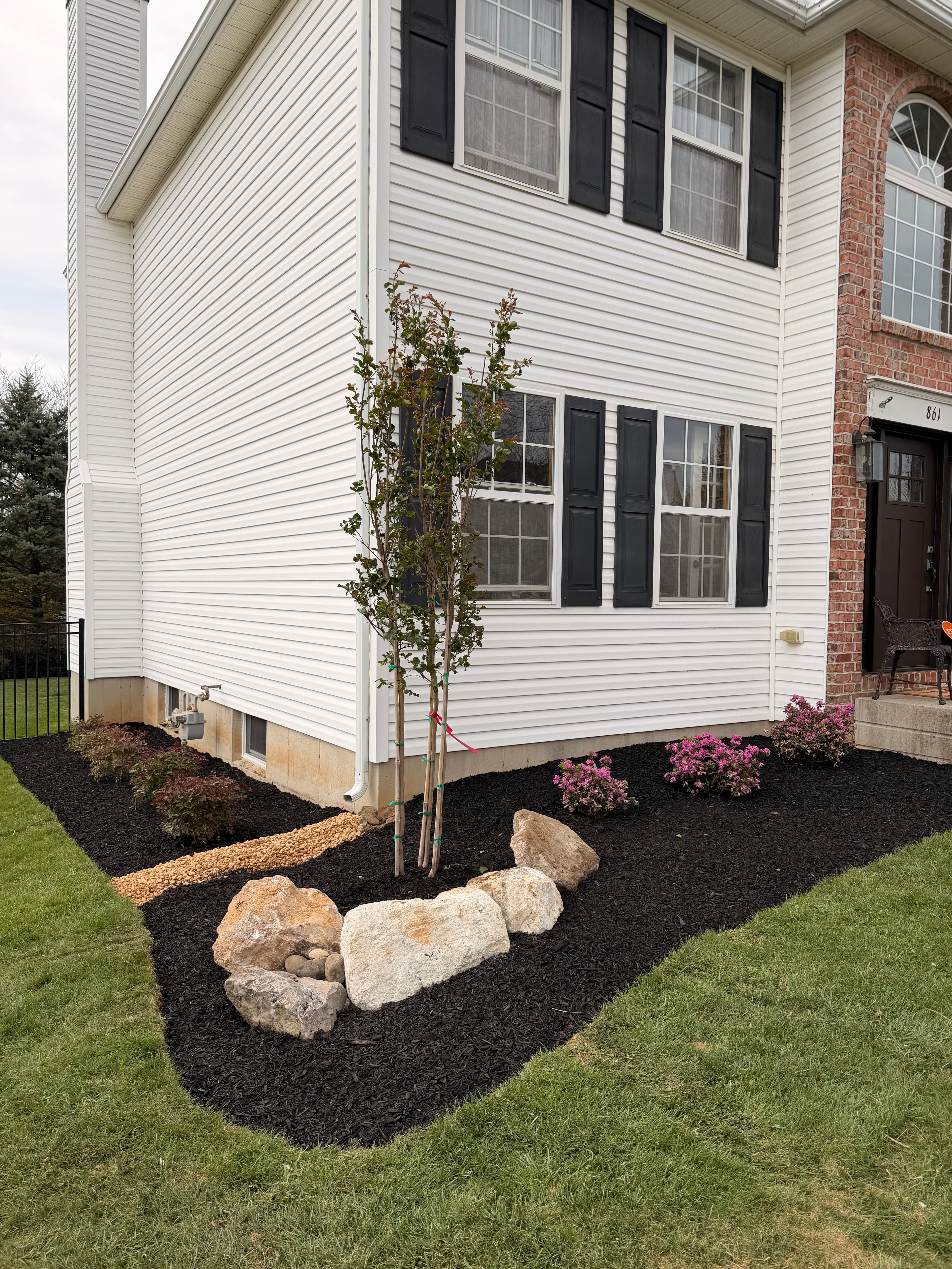 Project Old Beds Out, Fresh Landscape Design In - Bethlehem image