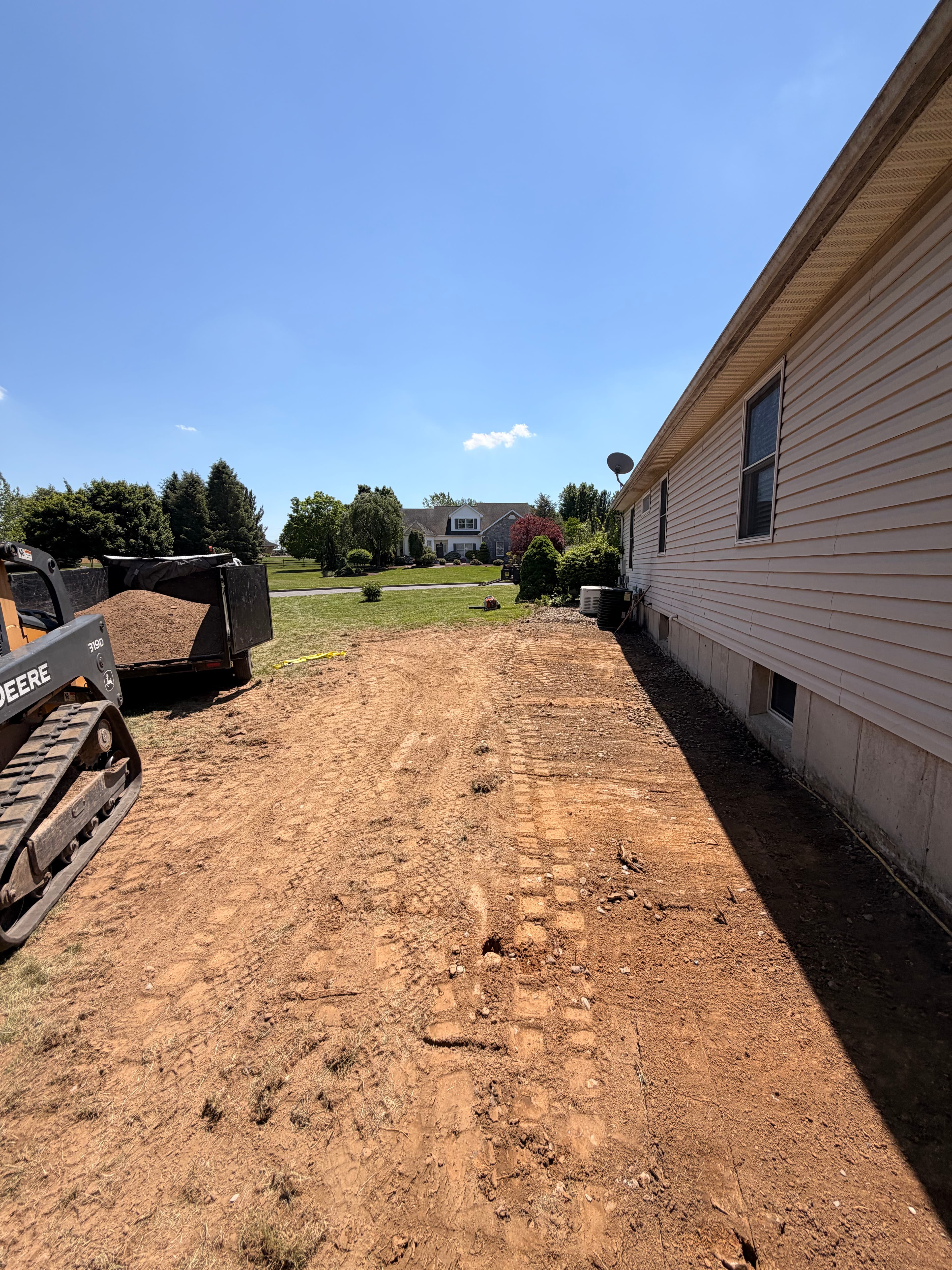 Project Shrub Removal, Regrading, and Lawn Restoration in Bethlehem PA image