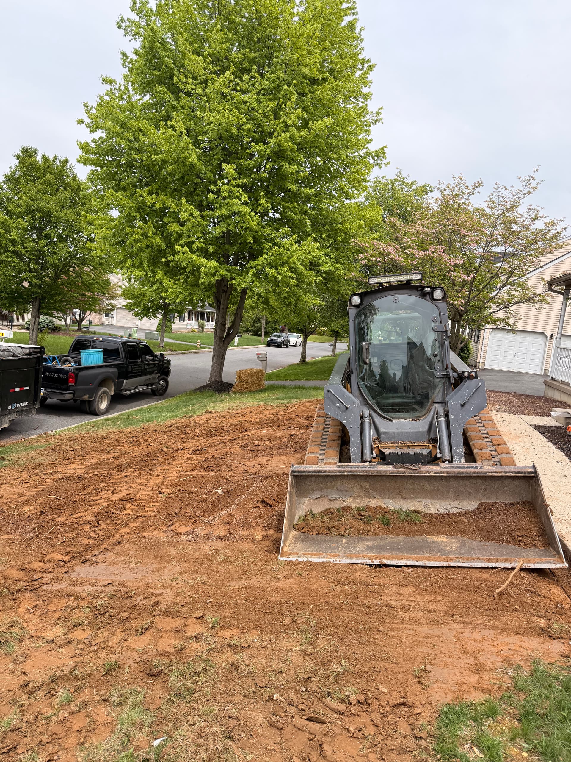 Front Lawn Reconditioned and Seeded in Bethlehem PA image