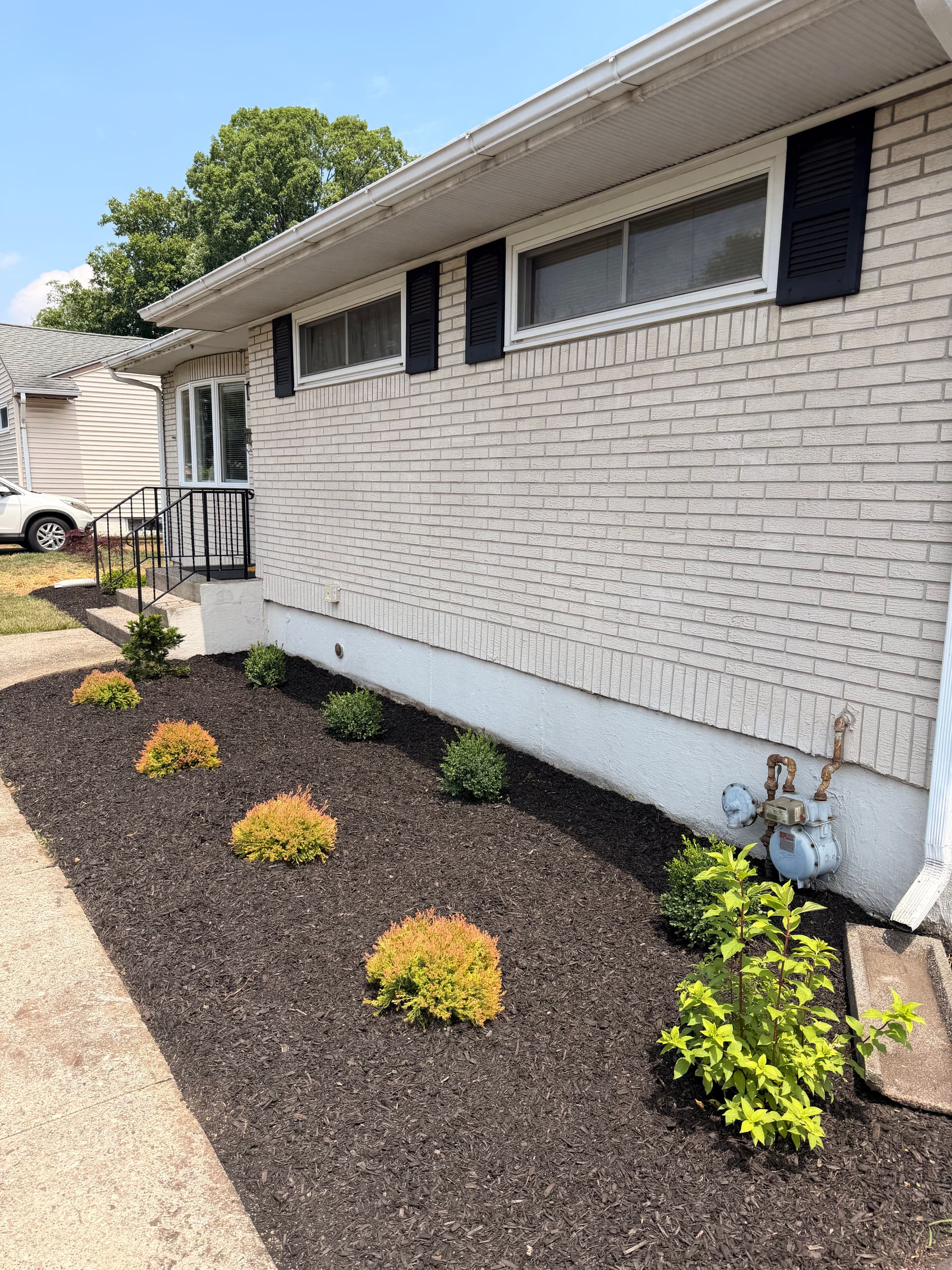 Overgrown Shrubs Out, Low-Maintenance Planting Design In - Bethlehem PA image