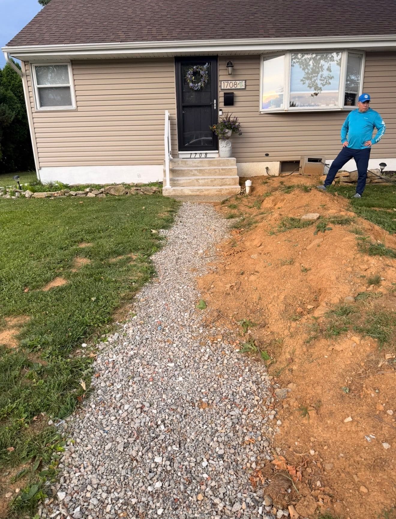 Gallery photos for Shale Grey Paver Walkway Installed in Bethlehem PA: Image #3